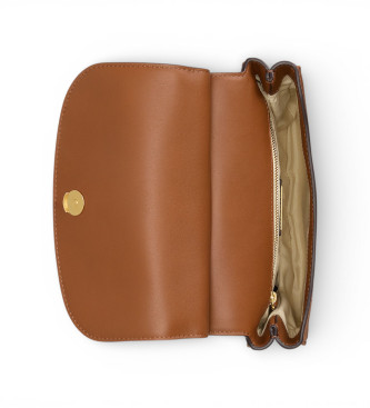 Lauren Ralph Lauren Marcy crossbodytas, middelgroot, van bruin leer