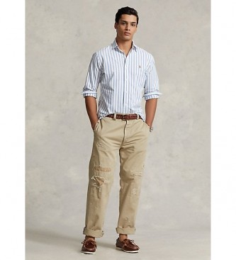 Polo Ralph Lauren Camicia Oxford a righe blu su misura