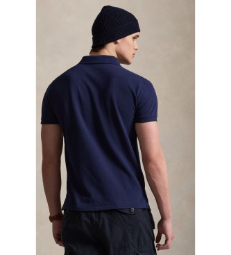 Lauren Ralph Lauren O icónico polo em piqué azul-marinho