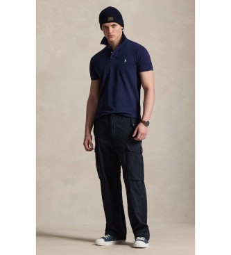 Lauren Ralph Lauren O icónico polo em piqué azul-marinho