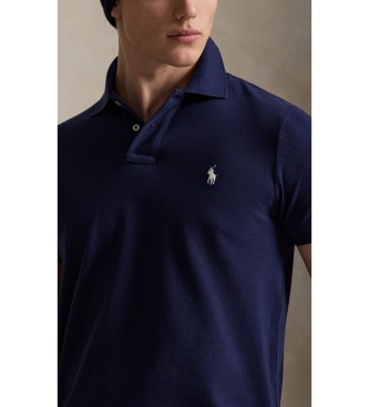 Lauren Ralph Lauren O icónico polo em piqué azul-marinho