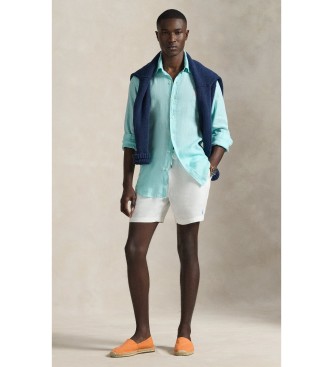 Polo Ralph Lauren Turkos linneskjorta med passform