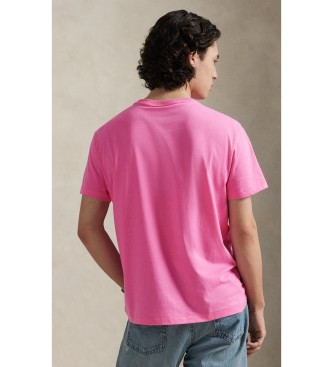 Polo Ralph Lauren Prilagojena pletena majica Slim Fit roza