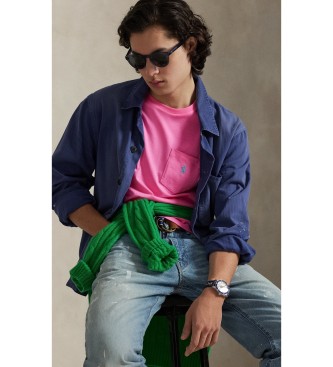 Polo Ralph Lauren Prilagojena pletena majica Slim Fit roza