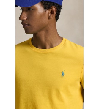 Polo Ralph Lauren Pletena majica Slim Fit po meri rumena
