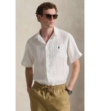 Polo Ralph Lauren Camisa de lino Classic Fit blanco