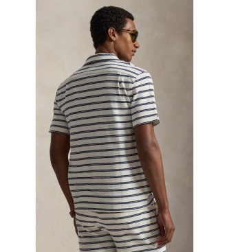 Polo Ralph Lauren Camisa de punto y pointelle con rayas blanco, marino