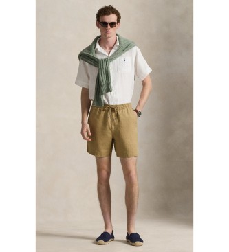 Polo Ralph Lauren Shorts prepster beige linen polo shirt