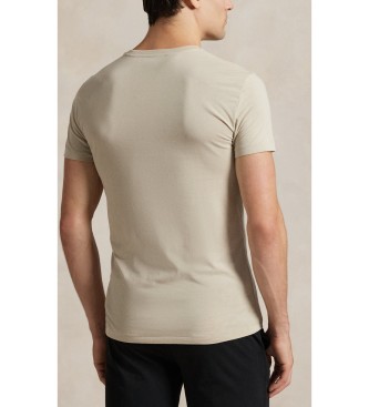 Polo Ralph Lauren Set med 3 t-shirts med rund hals svart, beige, grå
