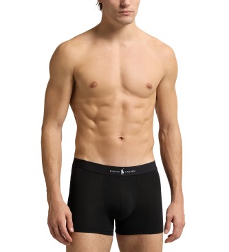 Polo Ralph Lauren 3er-Set klassischer Boxershorts aus schwarzem Baumwollmischgewebe