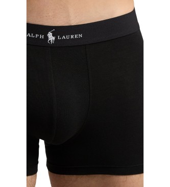 Polo Ralph Lauren 3er-Set klassischer Boxershorts aus schwarzem Baumwollmischgewebe
