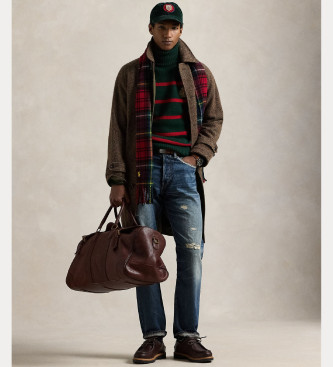 Polo Ralph Lauren Borsa da viaggio in pelle Heritage marrone