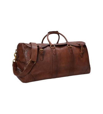 Polo Ralph Lauren Borsa da viaggio in pelle Heritage marrone