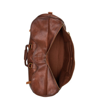 Polo Ralph Lauren Borsa da viaggio in pelle Heritage marrone