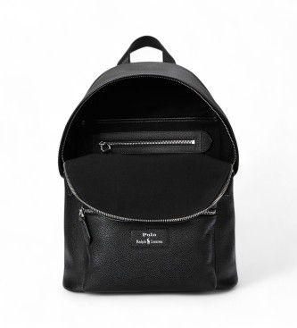 Polo Ralph Lauren Black grained leather backpack