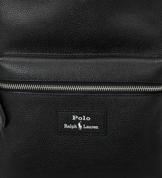 Polo Ralph Lauren Black grained leather backpack
