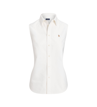 Polo Ralph Lauren Oxford sleeveless shirt white