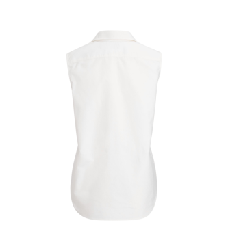 Polo Ralph Lauren Oxford sleeveless shirt white