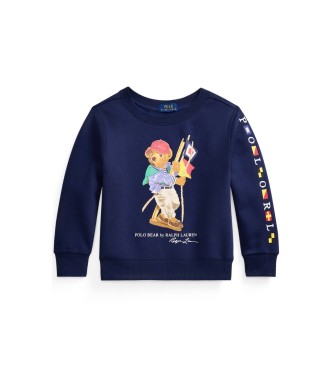 Polo Ralph Lauren Sudadera de felpa con Polo Bear marino