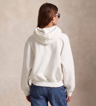 Polo Ralph Lauren Shrunken Fit fleecetröja vit