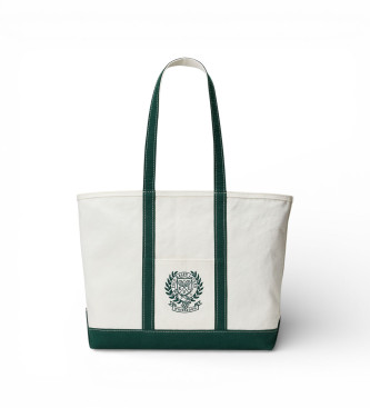 Polo Ralph Lauren Witte canvas Wimbledon tote tas