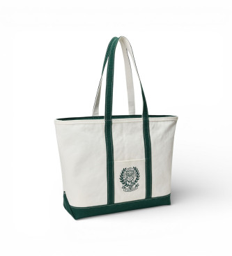 Polo Ralph Lauren Witte canvas Wimbledon tote tas