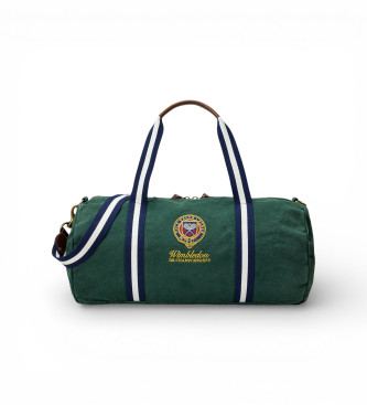 Polo Ralph Lauren Borsa da viaggio Wimbledon in tela verde