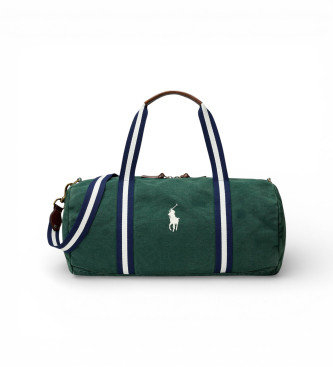 Polo Ralph Lauren Borsa da viaggio Wimbledon in tela verde