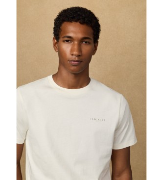 Hackett London T-shirt avec logo classic fit blanc