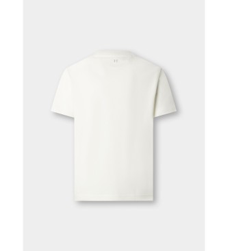 Hackett London T-shirt avec logo classic fit blanc