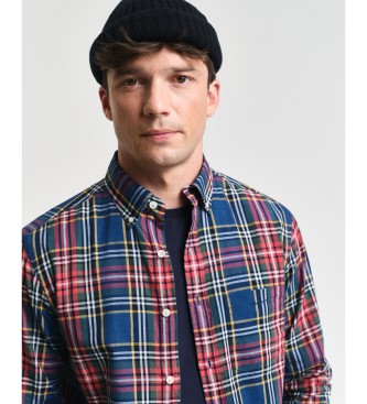 Gant Camisa a�il de cuadros Regular Fit azul