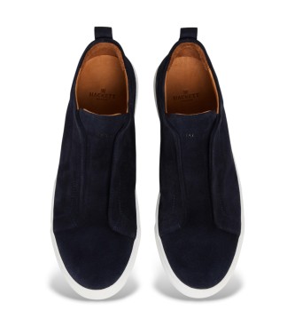 Hackett London Vision Leren Sneakers navy