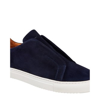 Hackett London Vision Leren Sneakers navy
