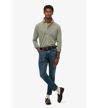 Superdry Vintage slidt gr�n skjorte