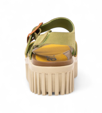 Art Sand�lias de couro 1578 Brighton verde