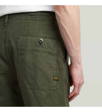 G-Star Plissierte Chino Entspannte gr�ne Hose