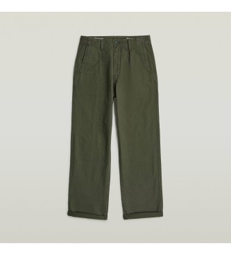G-Star Plissierte Chino Entspannte gr�ne Hose