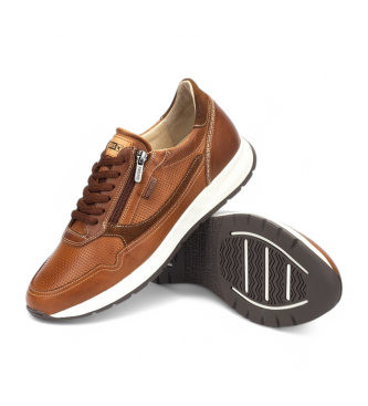 Pikolinos Zapatillas de piel Getafe  marr�n
