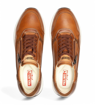 Pikolinos Zapatillas de piel Getafe  marr�n