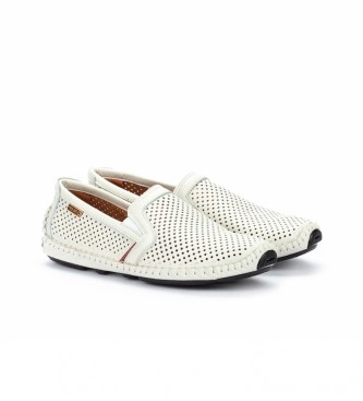 Pikolinos Mocasines de piel Jerez blanco