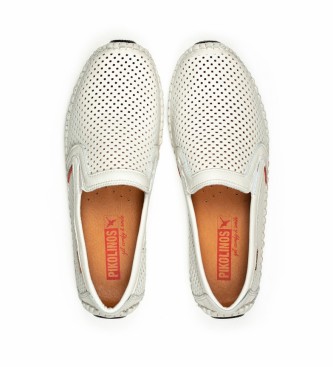 Pikolinos Mocasines de piel Jerez blanco
