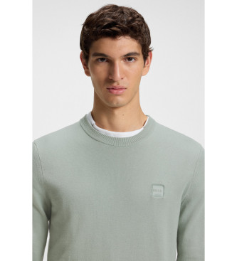 BOSS Maglia Kanovano verde chiaro