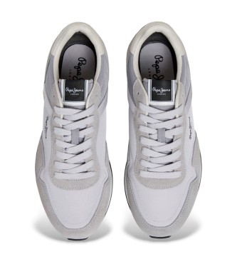 Pepe Jeans Hailon Basic læder-sneakers grå