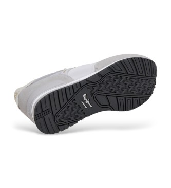 Pepe Jeans Hailon Basic læder-sneakers grå