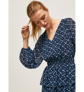 Pepe Jeans Sukienka Eyra w kolorze granatowym