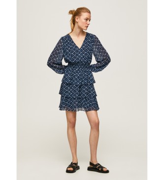 Pepe Jeans Sukienka Eyra w kolorze granatowym