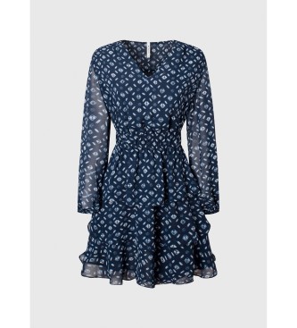 Pepe Jeans Sukienka Eyra w kolorze granatowym