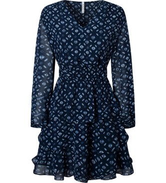 Pepe Jeans Sukienka Eyra w kolorze granatowym