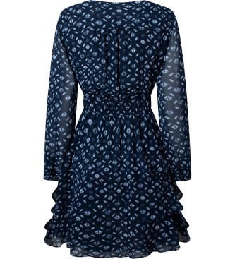 Pepe Jeans Sukienka Eyra w kolorze granatowym