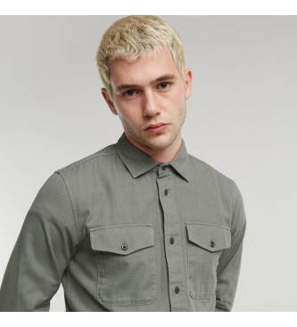 G-Star Koszula Marine Slim w kolorze szarym